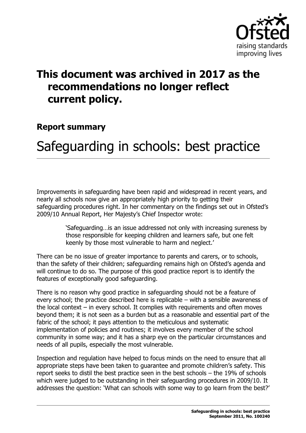 Safeguarding in Schools: Best Practice