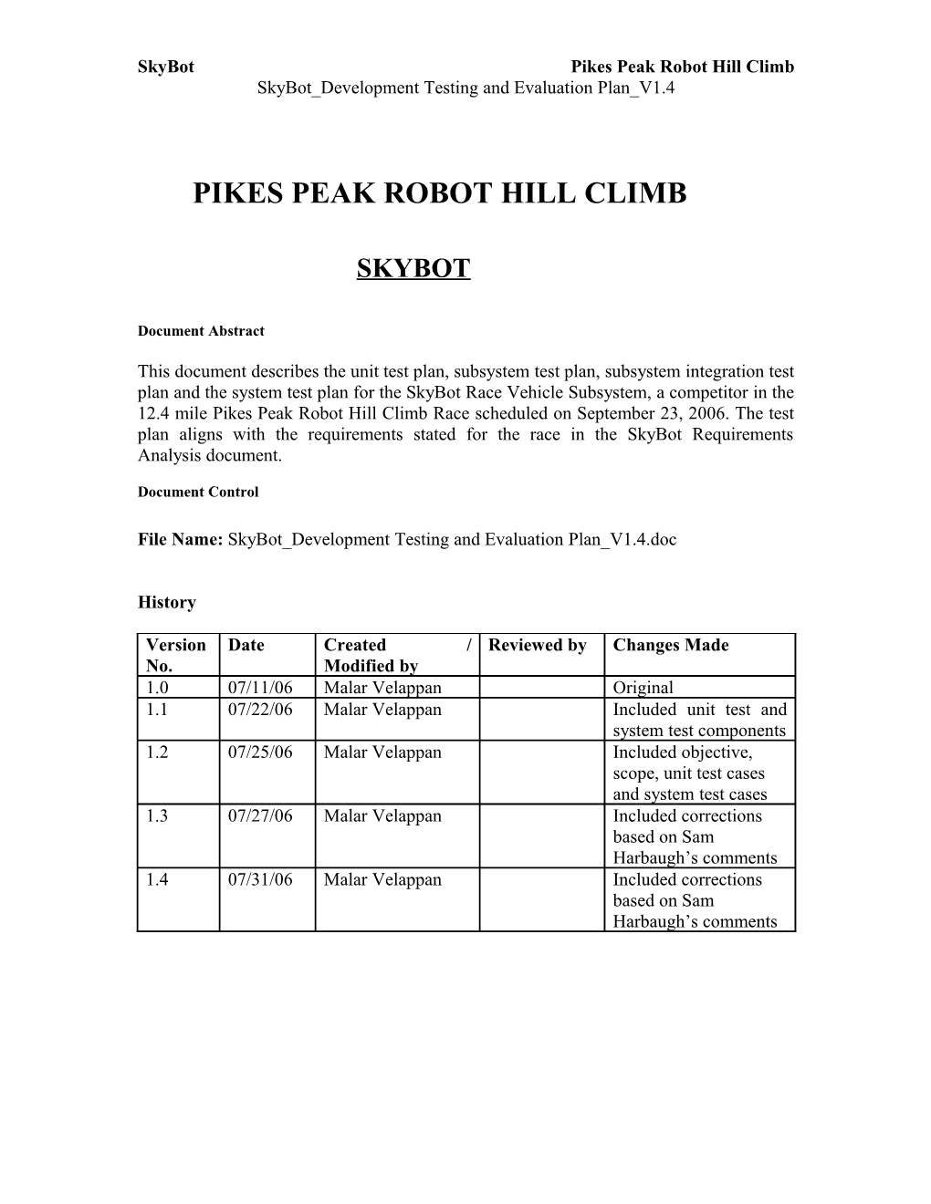 Skybotpikes Peak Robot Hill Climb