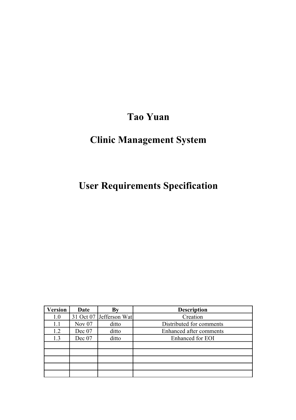 Clinic Management System