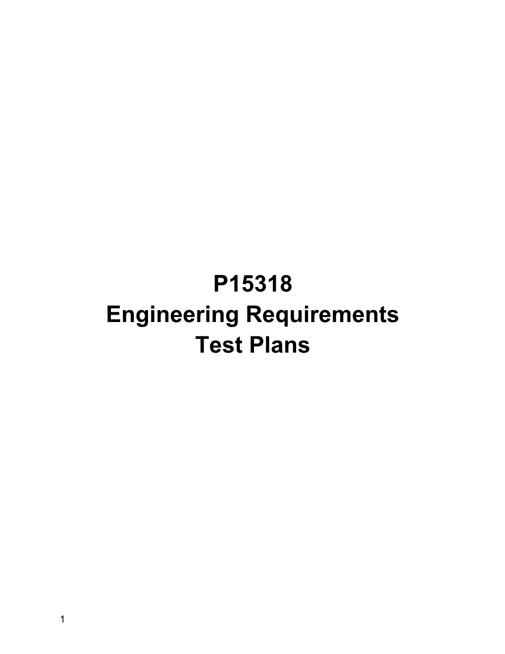 P15318 Phase IV Test Planning