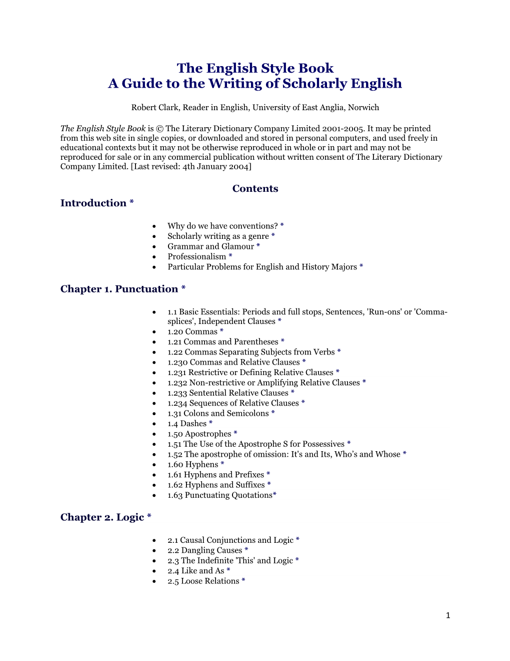The English Style Book a Guide to the Writing of Scholarly English
