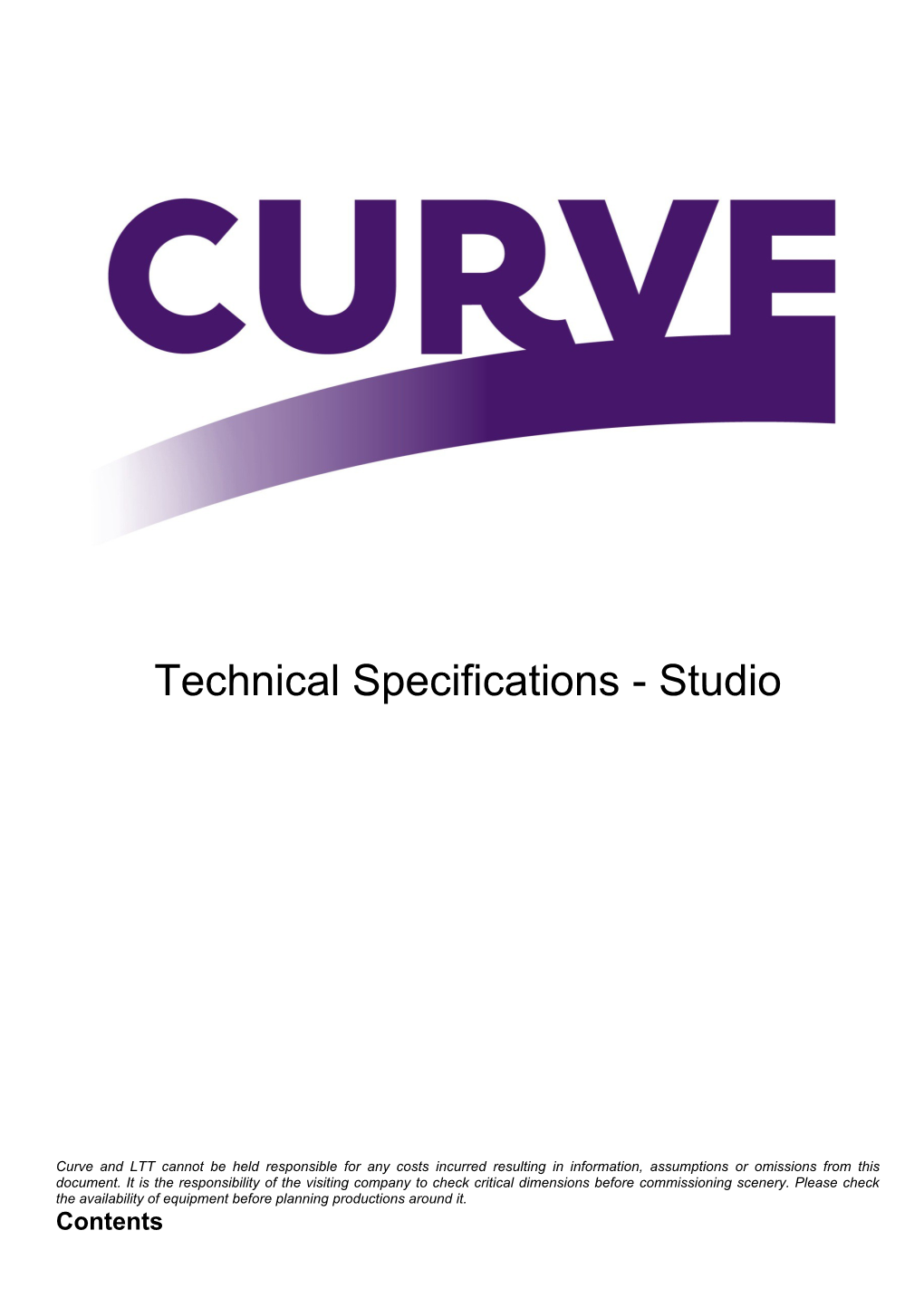 Technical Specifications - Studio