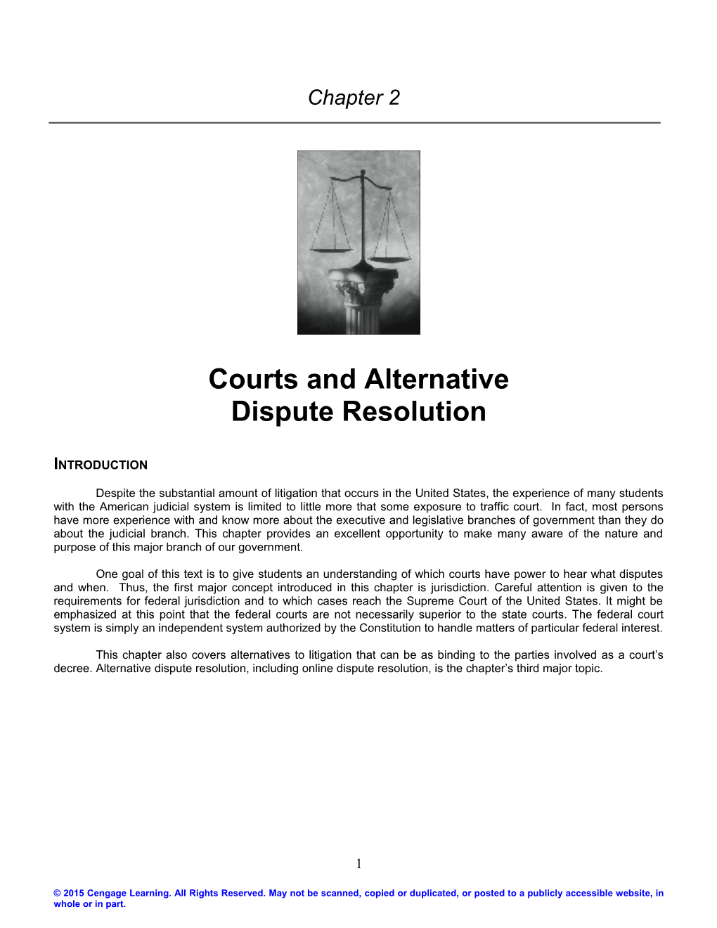 Courts and Alternative