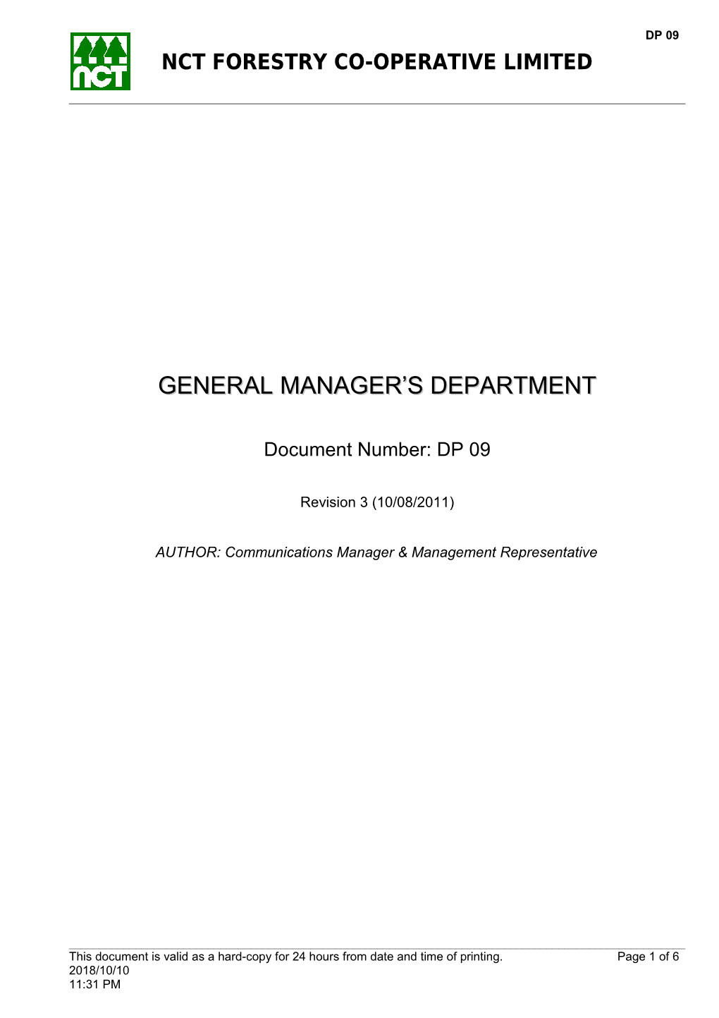 Management of Quality Systems Documents