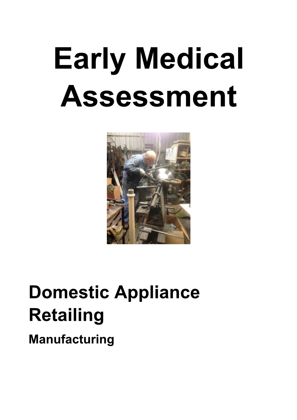 Domestic Appliance Retailing - Manufacturing