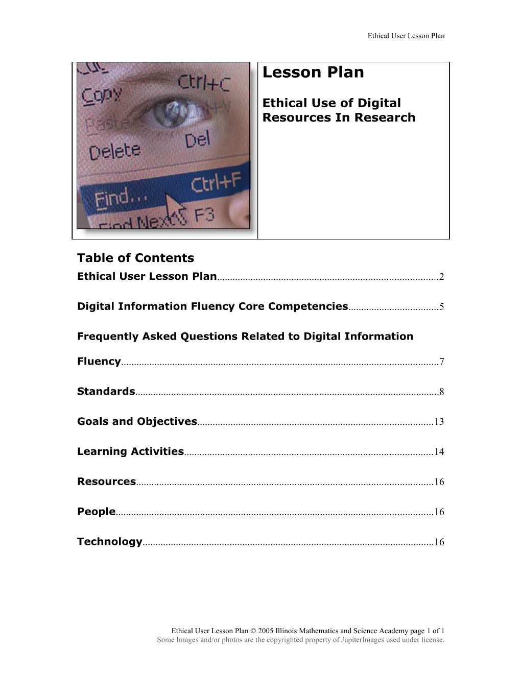 Evaluating Digital Information: the Teacher S Guide