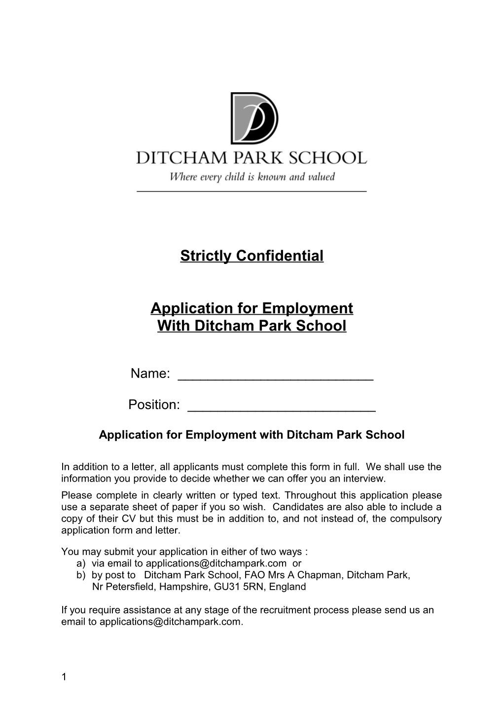 Ditcham Park School