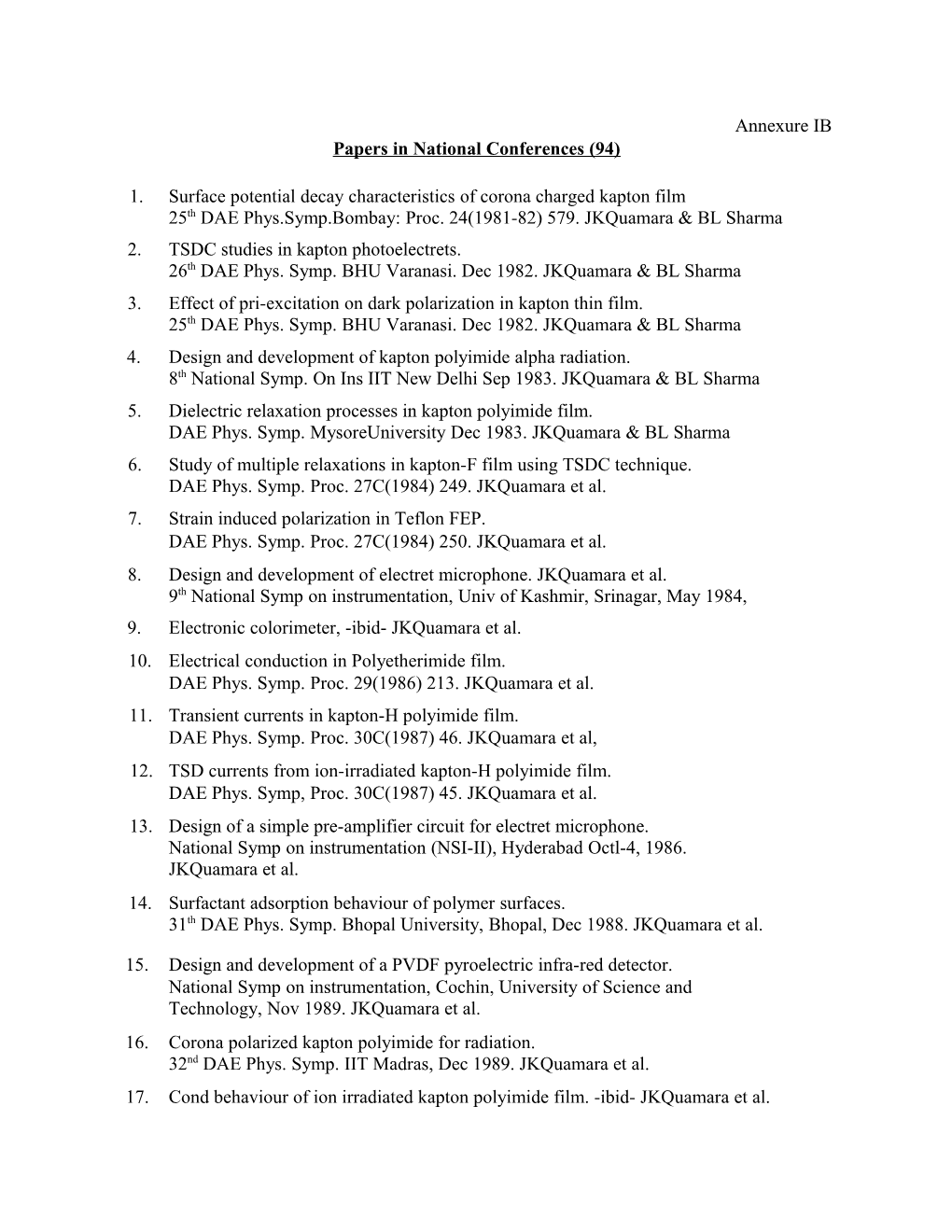 Papers in National Conferences (94)