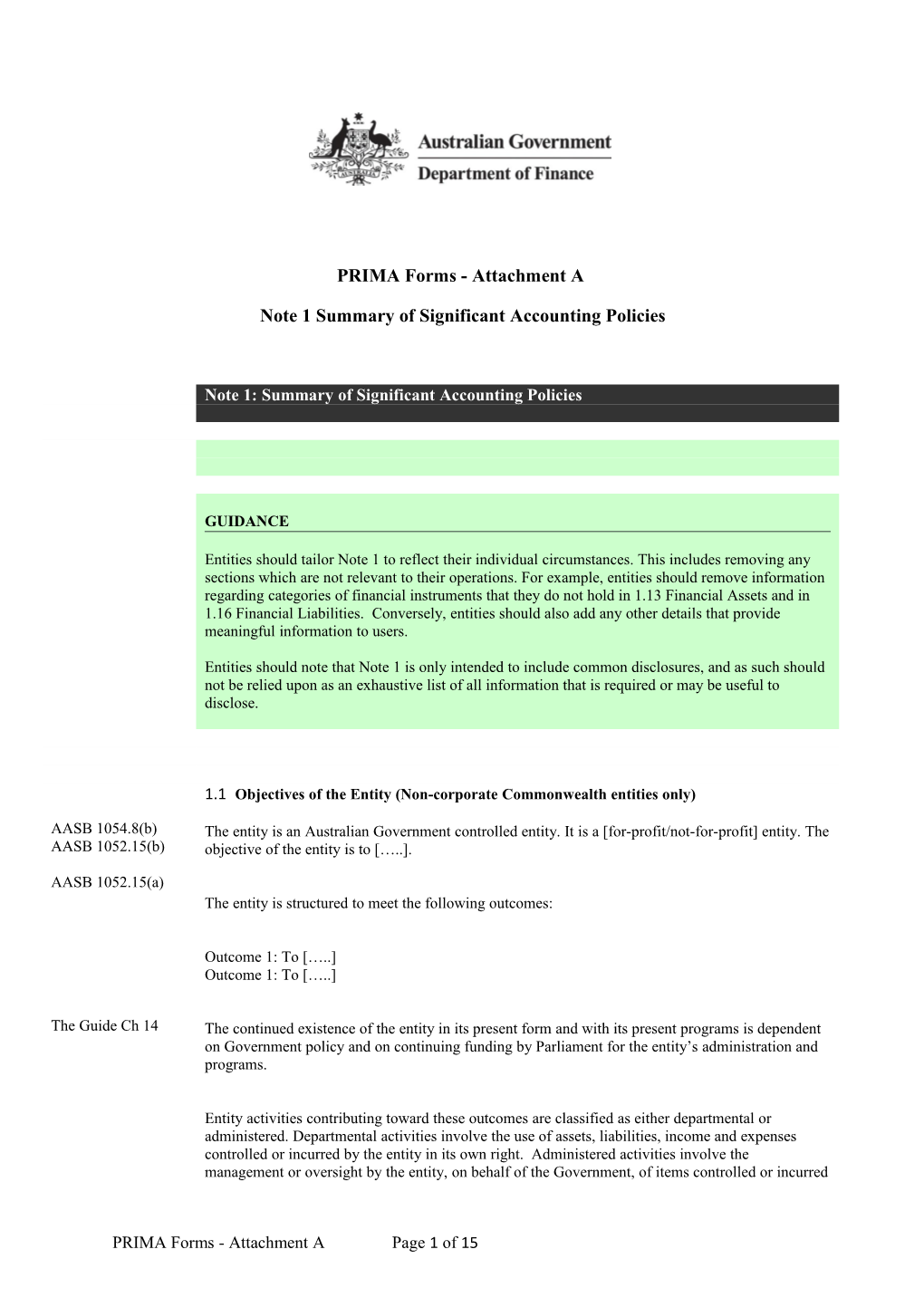 2014-15 PRIMA Forms Attachment A