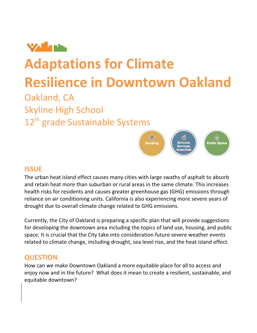 Adaptations for Climate Resiliencein Downtown Oakland