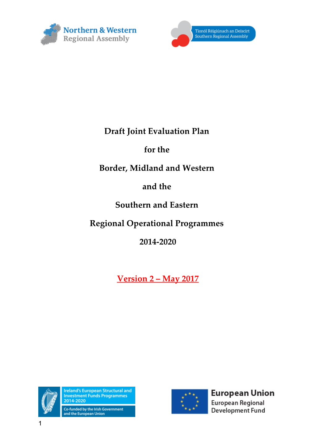 Draft Joint Evaluation Plan