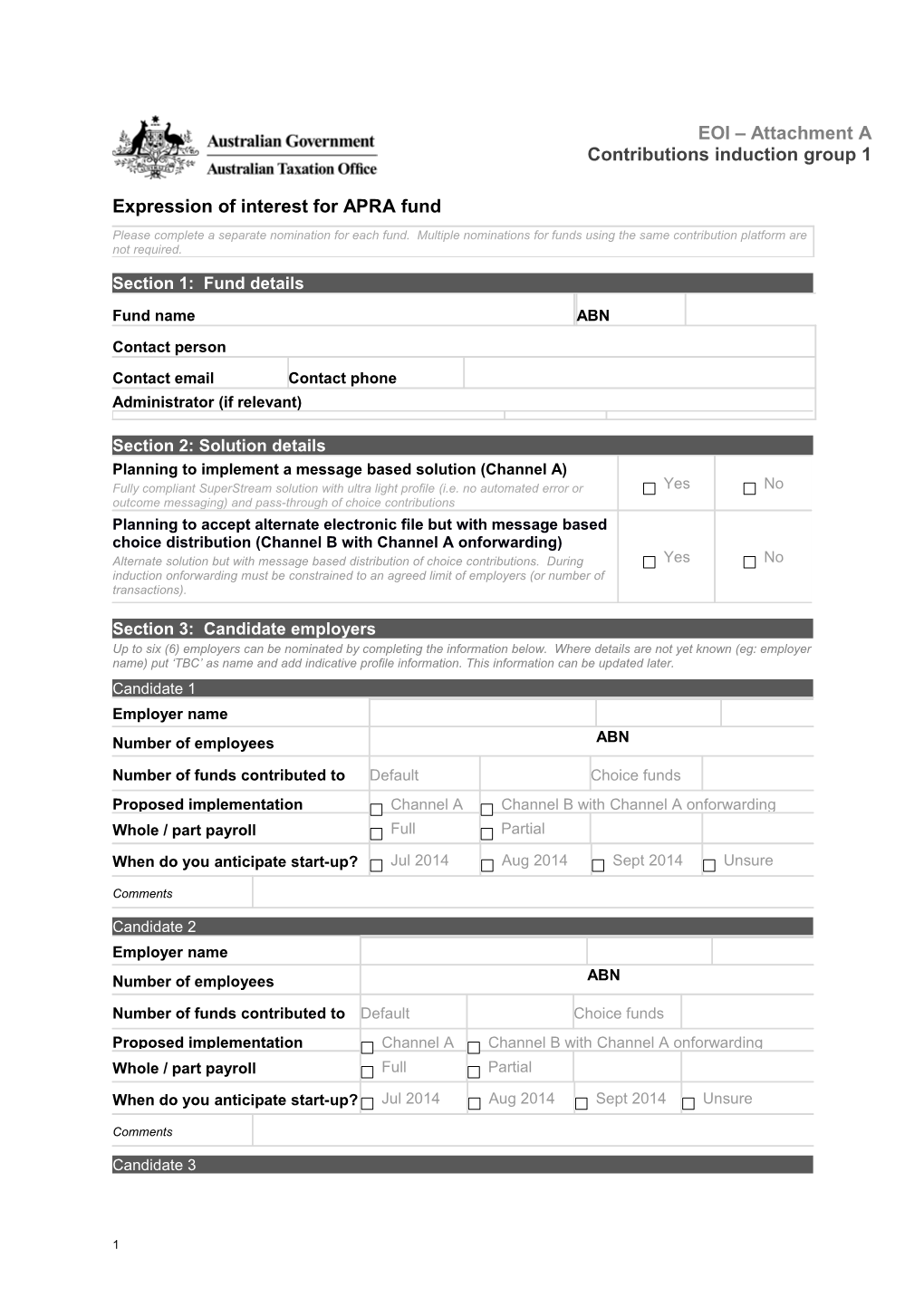 Employee Performance Review Form (Short)