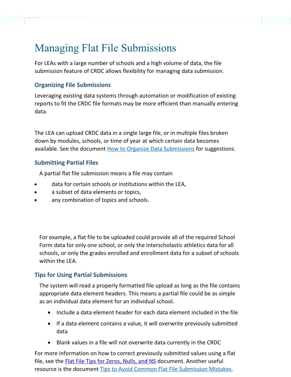 Organizing File Submissions