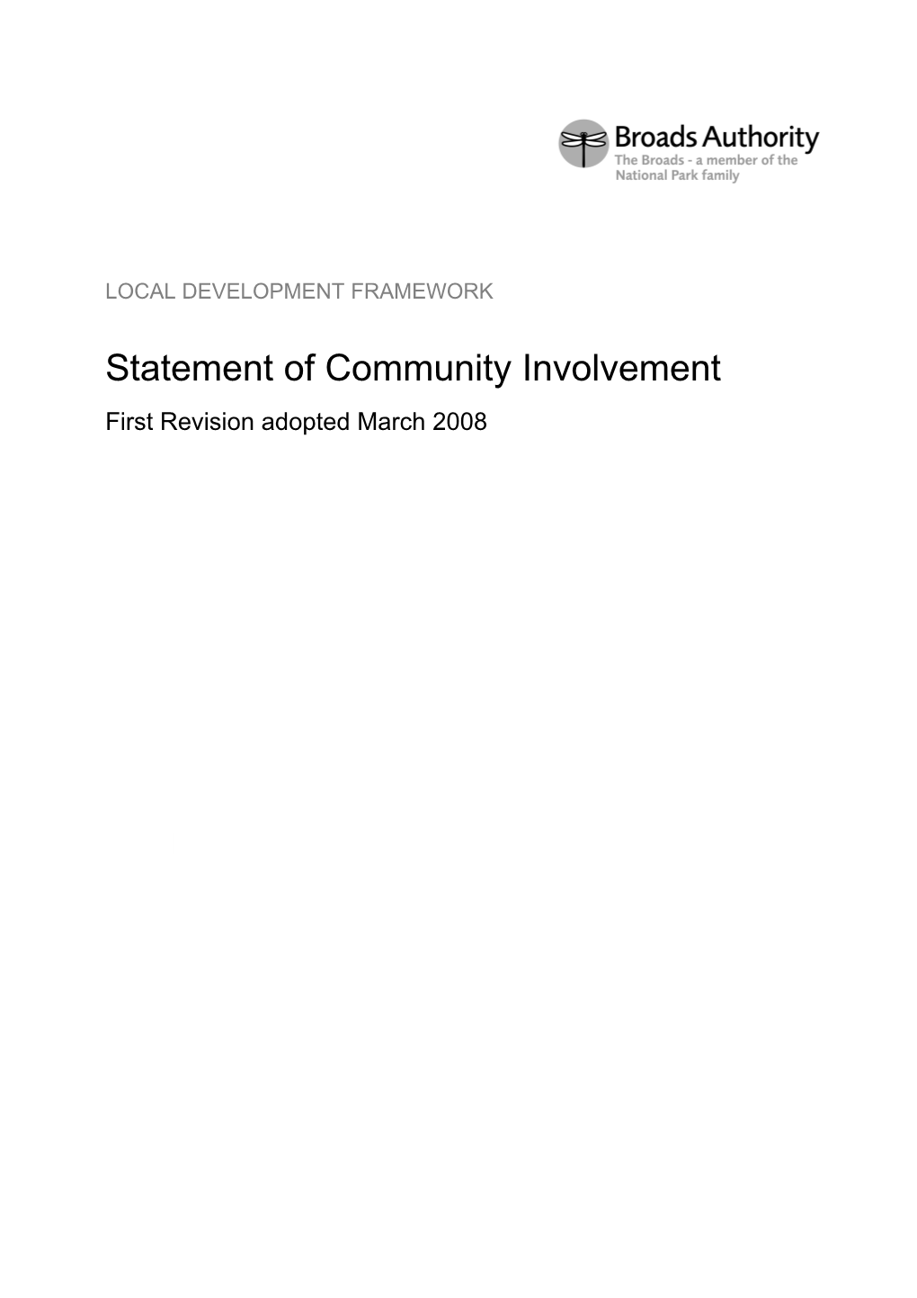 Statement of Community Involvement