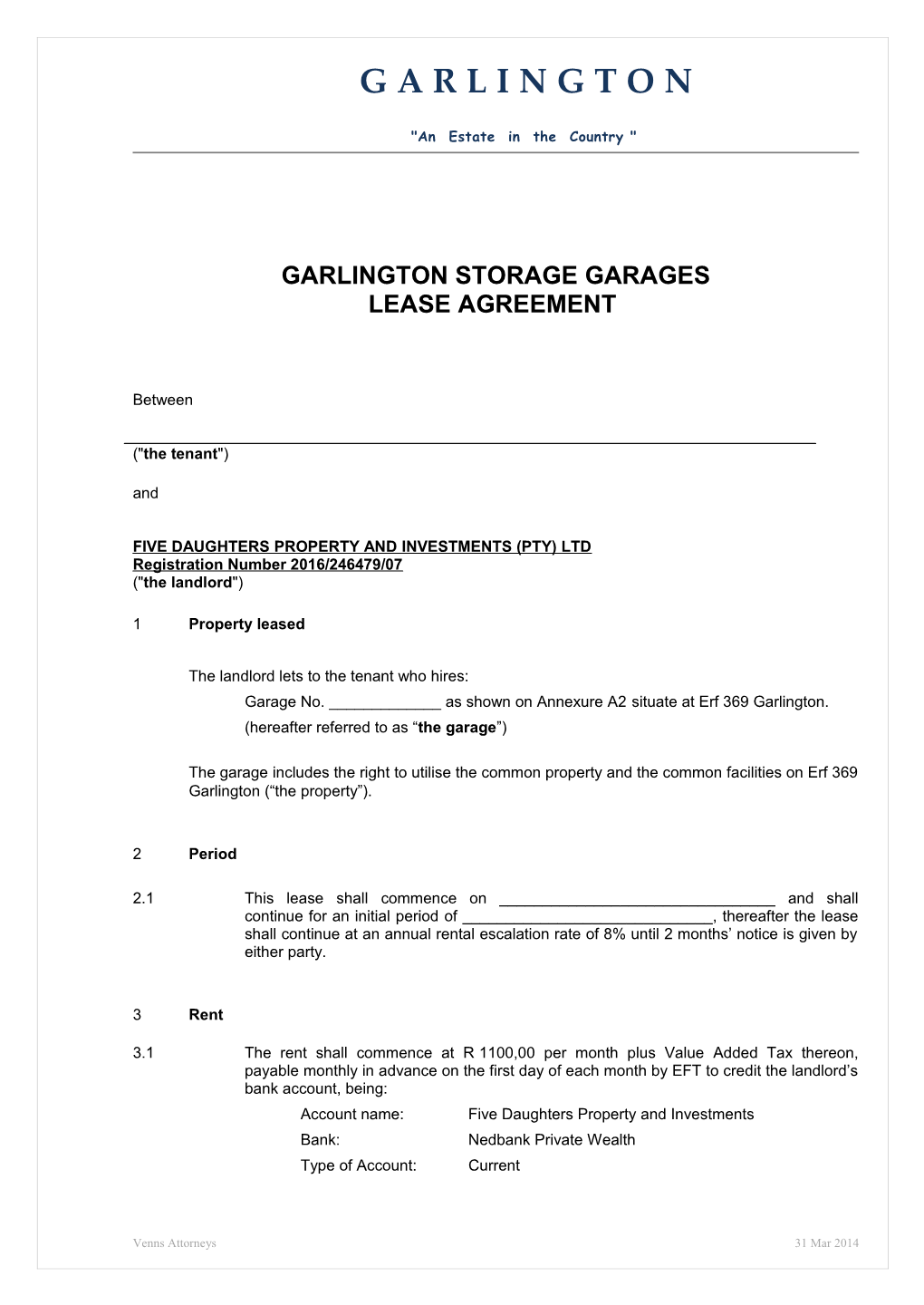 Garlington Storage Garages
