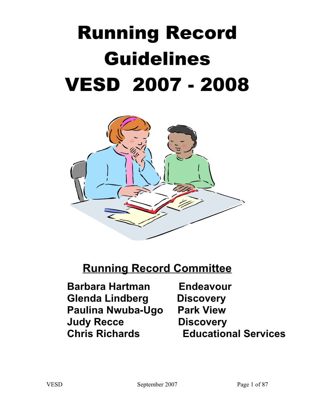 Running Record Committee