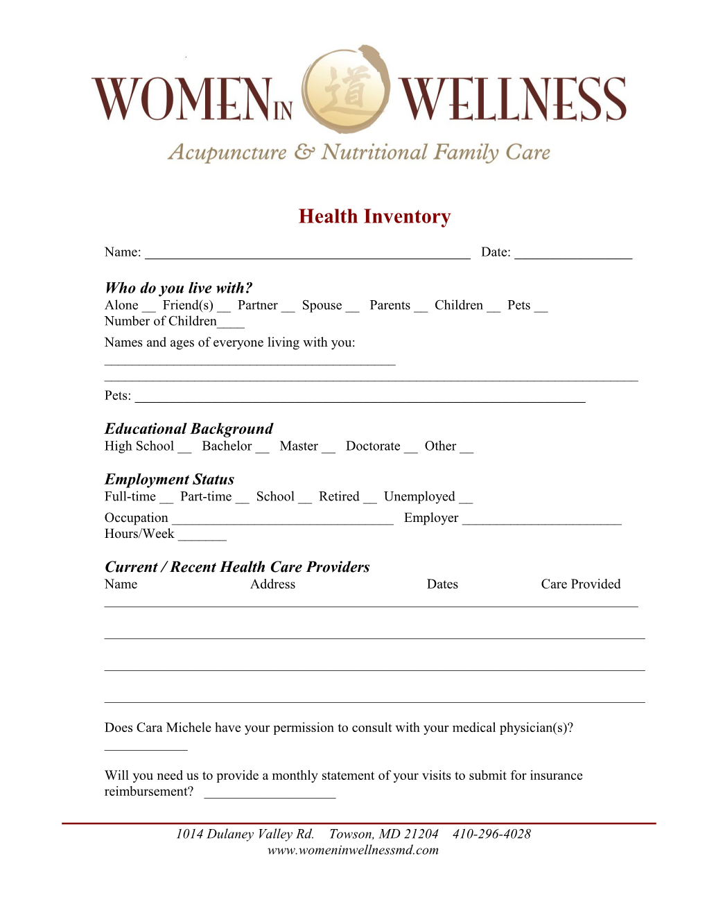 Women in Wellness Treatment Packages