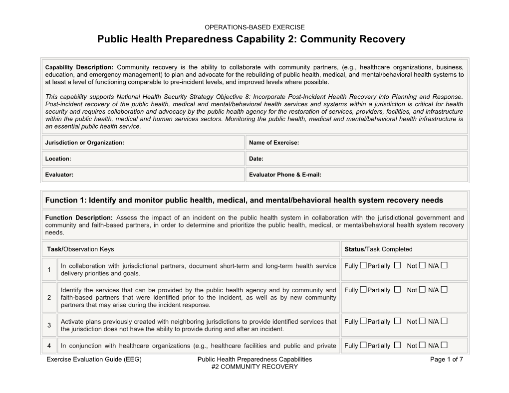 Exercise Evaluation Guide (EEG)Public Health Preparedness Capabilitiespage 1 of 6