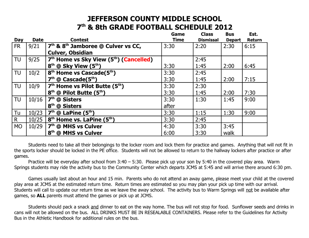 Jefferson County Middle School