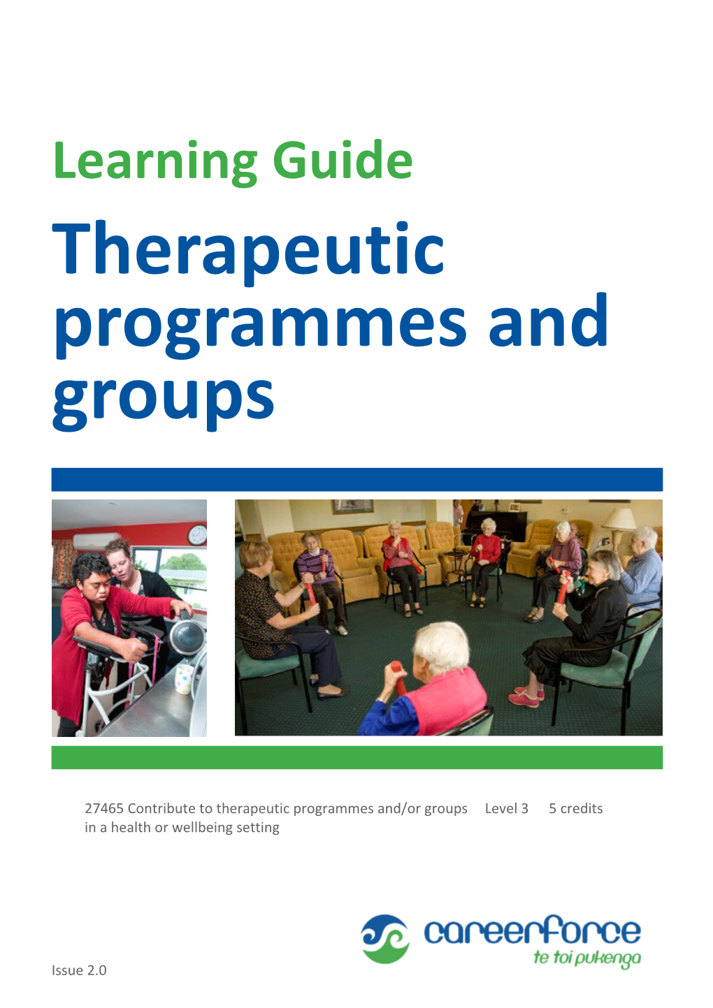 Therapeutic Programmes and Groups