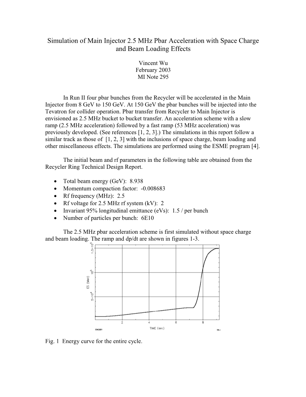 The Simulation of Main Injector 2