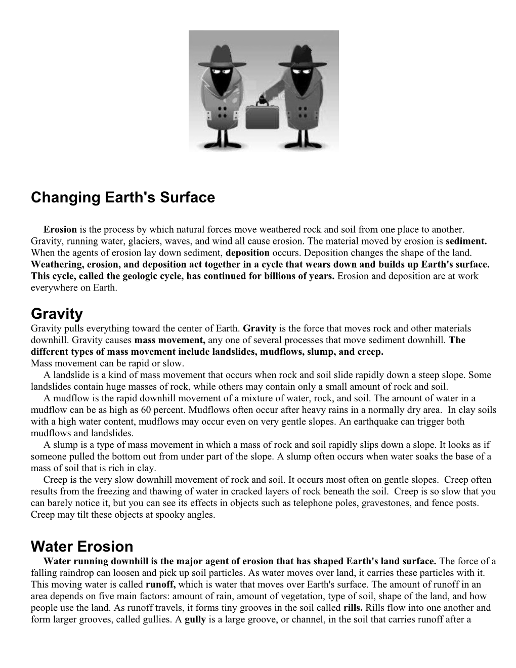 Changing Earth's Surface