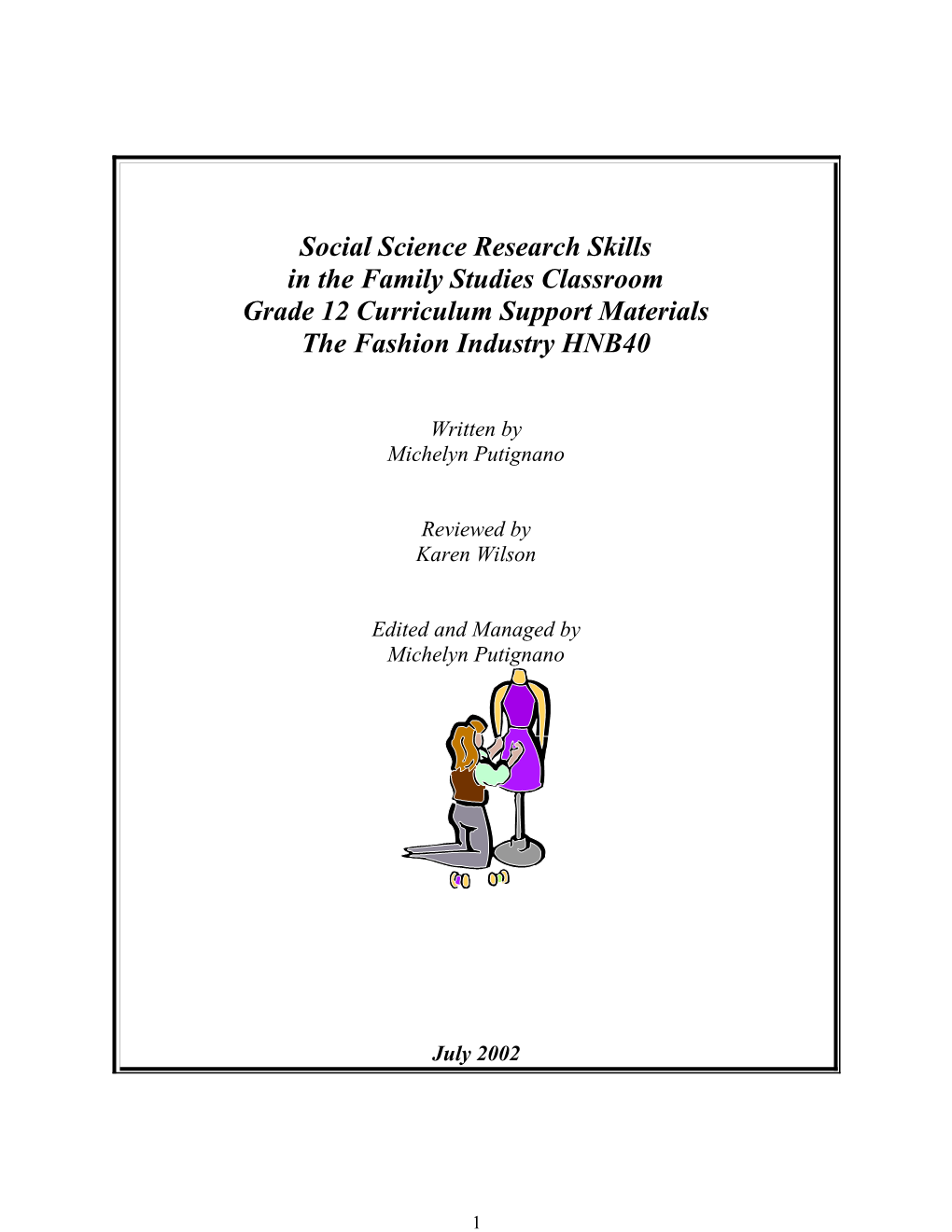 Social Science Research Skills Continuum