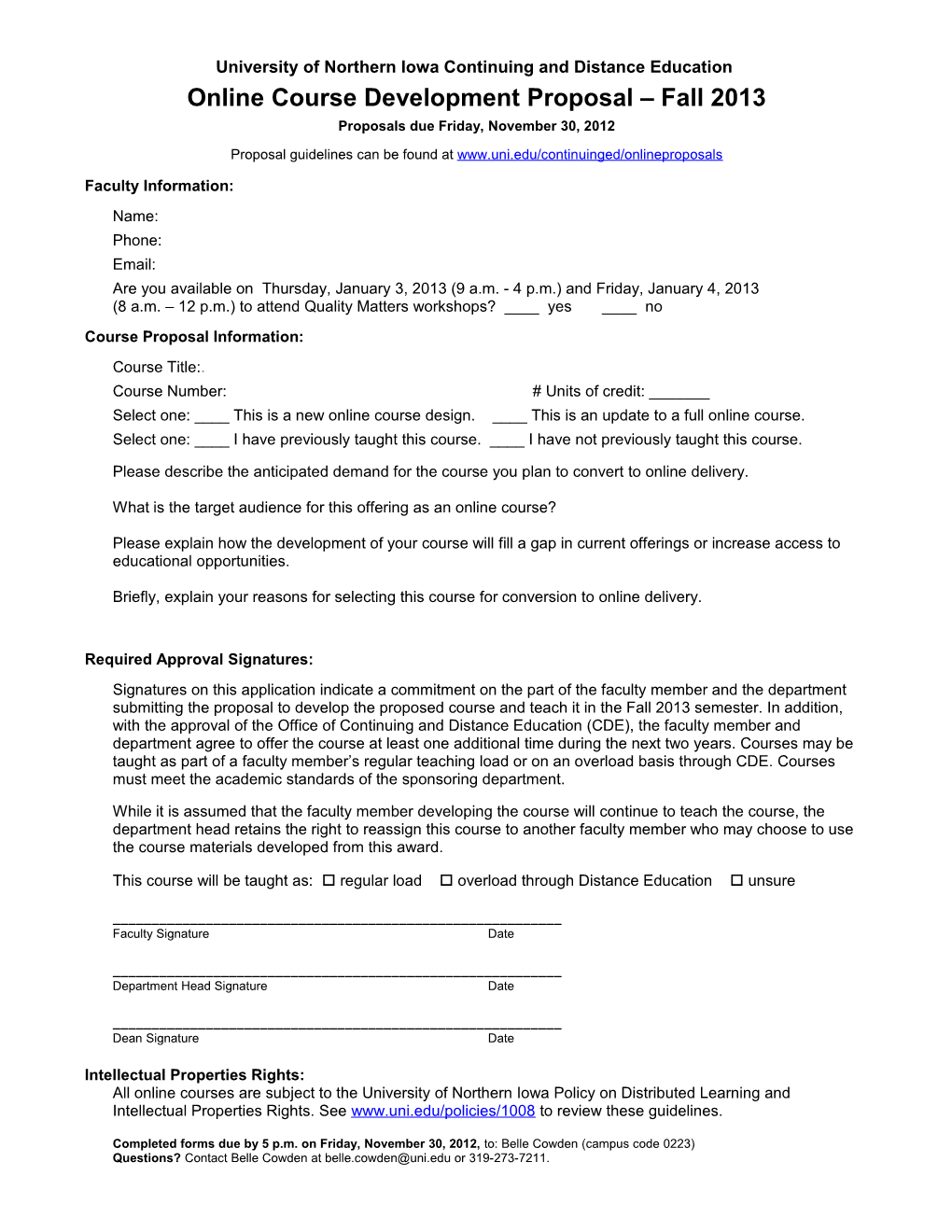 University of Northern Iowa Continuing and Distance Education