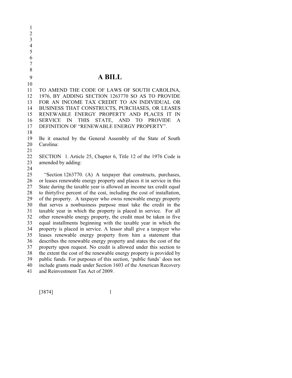 2015-2016 Bill 3874 Text of Previous Version (Mar. 19, 2015) - South Carolina Legislature Online