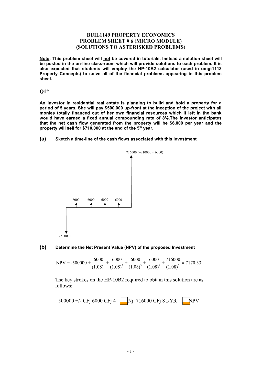 Problem Sheet # 6 (Micro Module)