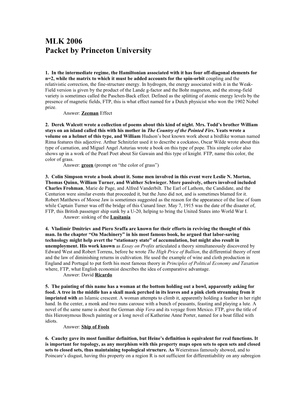 Packet by Princetonuniversity