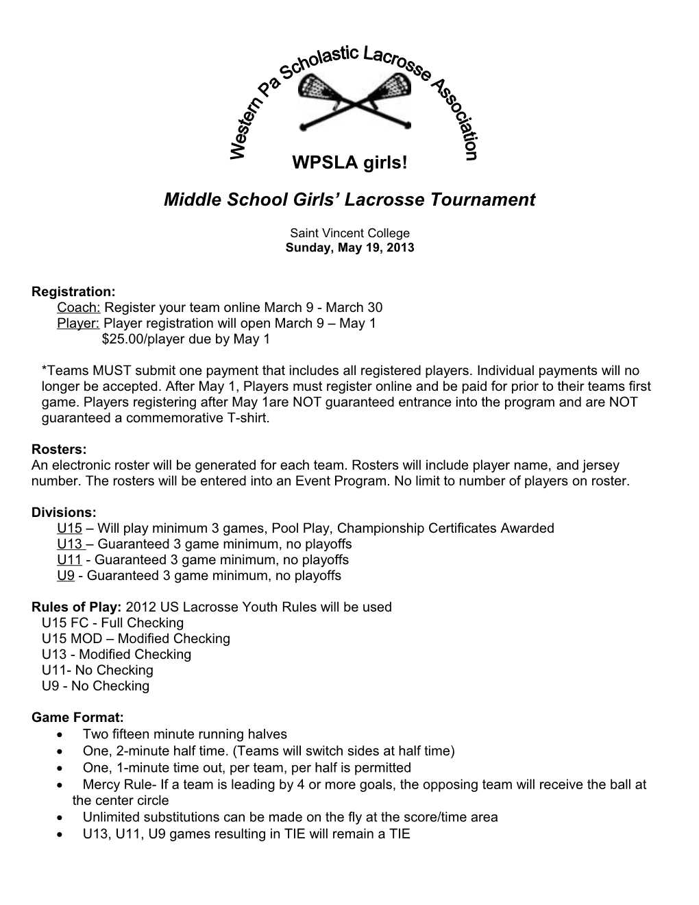 Western PA Scholastic Lacrosse Association