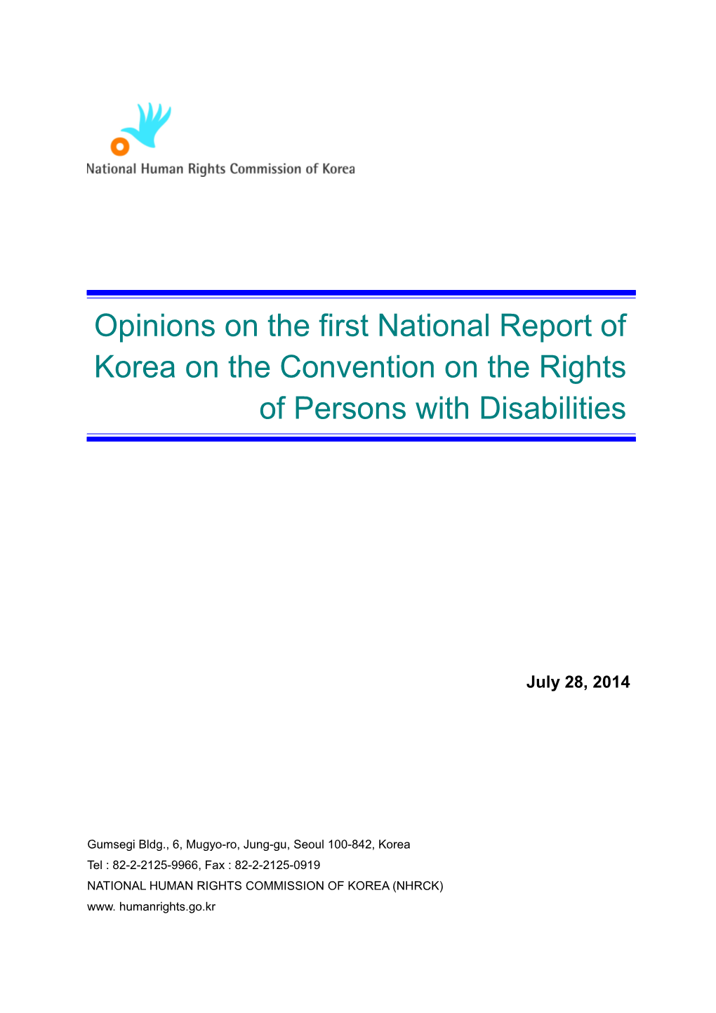 Information Concerning the Republic of Korea