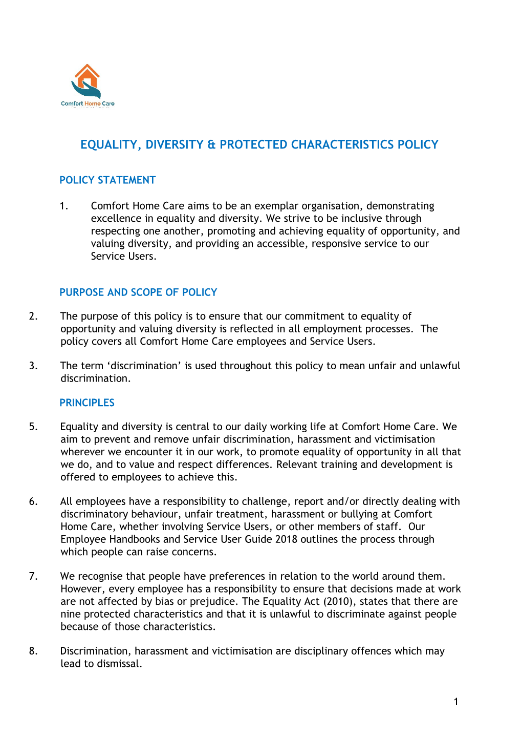 20140812 Equality & Diversity Policy