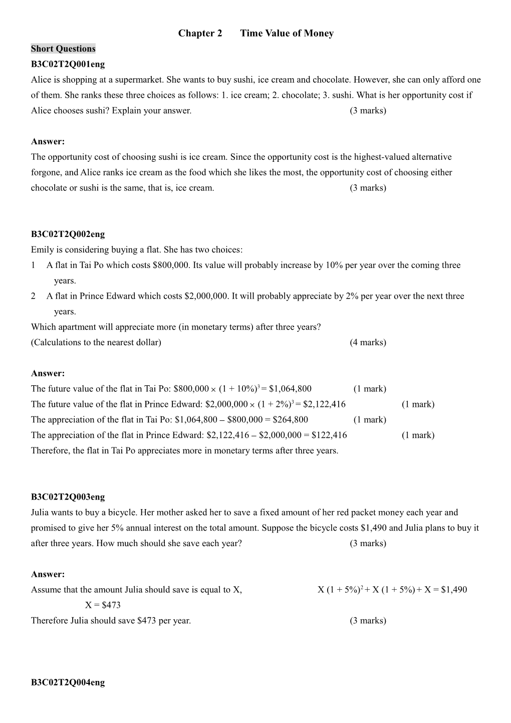 Chapter 2Time Value of Money