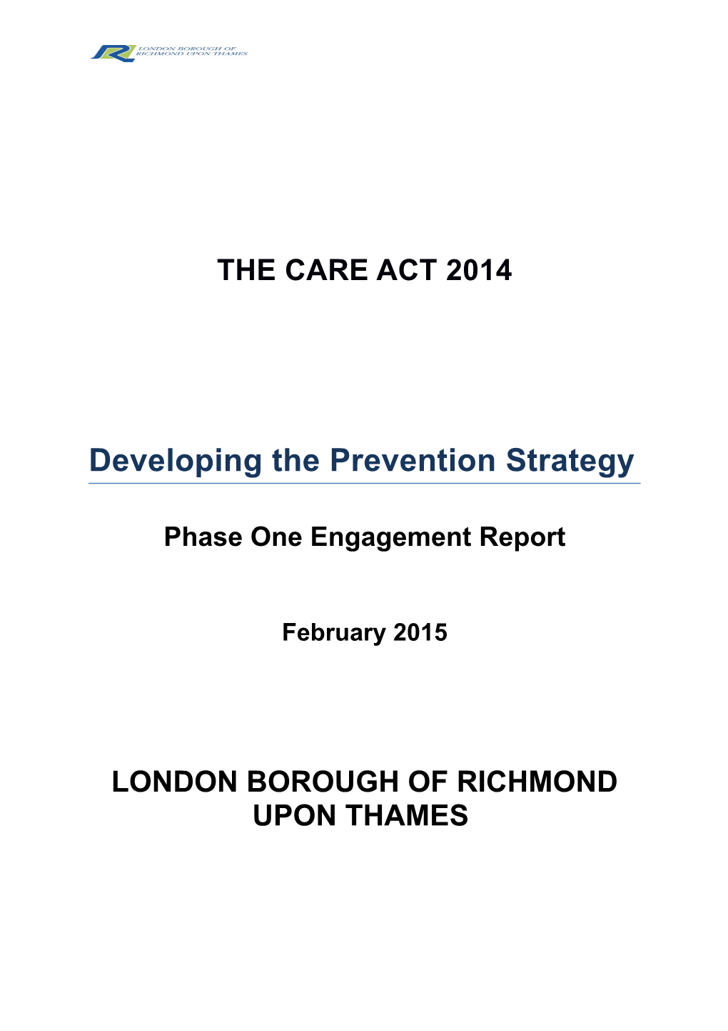 Developing the Prevention Strategy