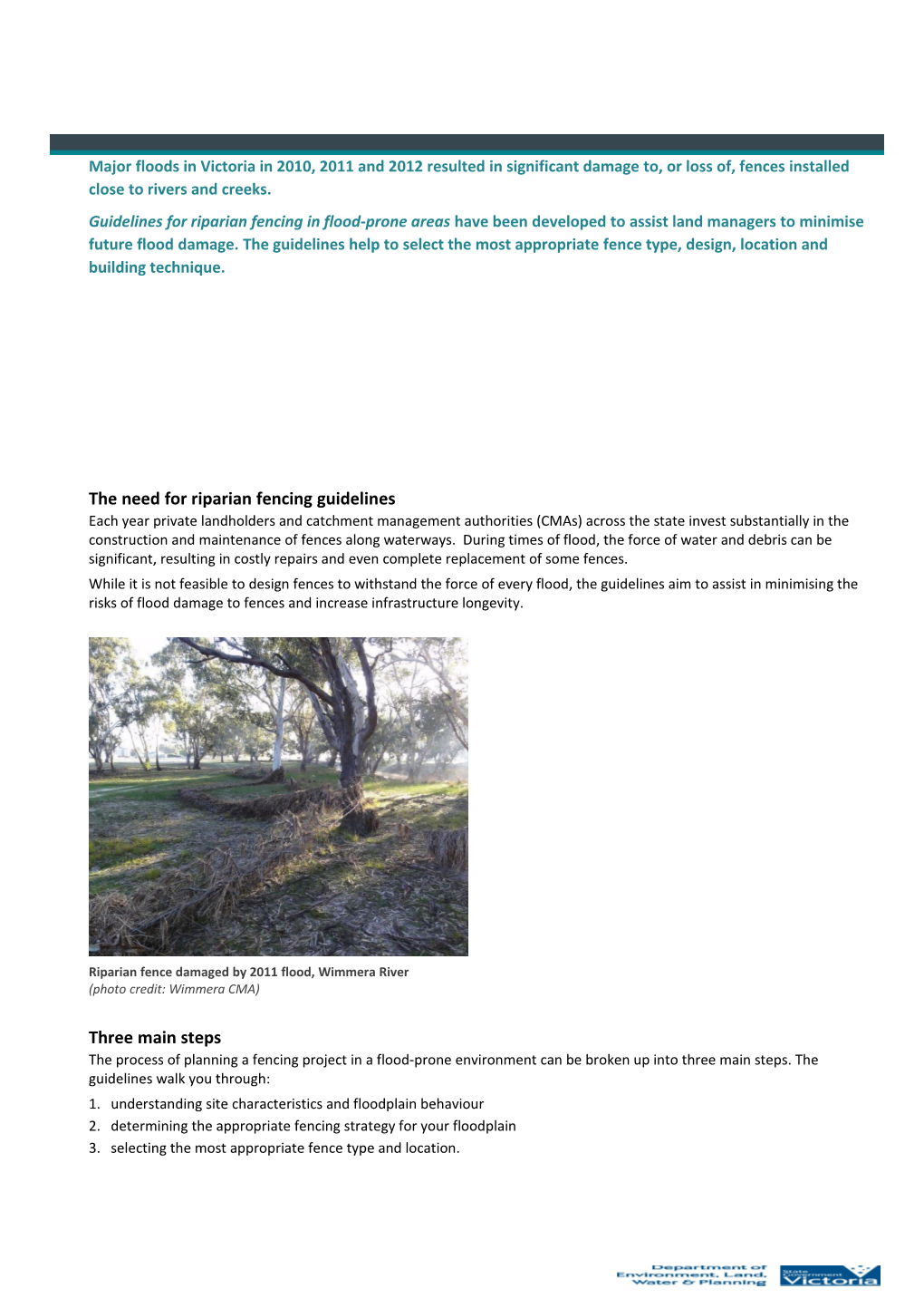 The Need for Riparian Fencing Guidelines