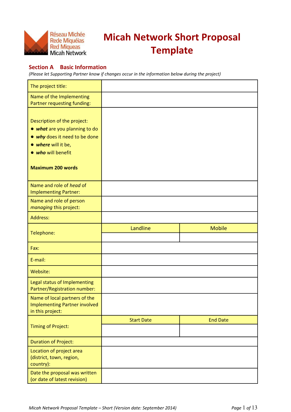 Section Abasic Information