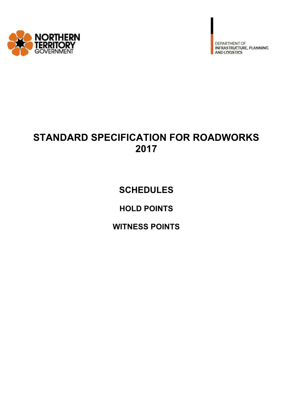 Standard Specification for Roadworks