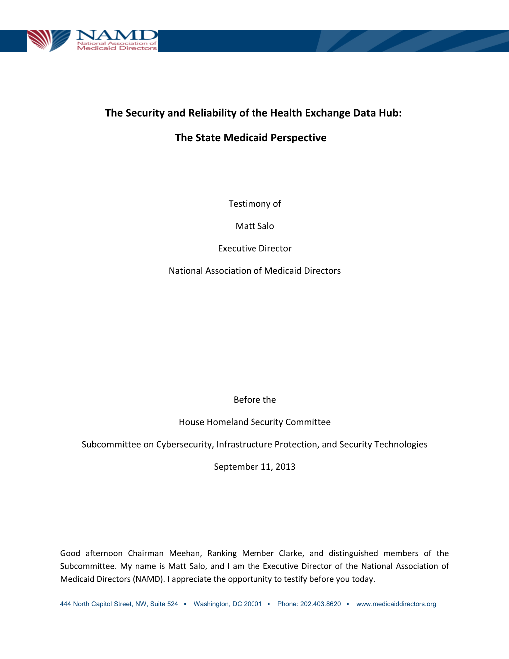 The Security and Reliability of the Health Exchange Data Hub