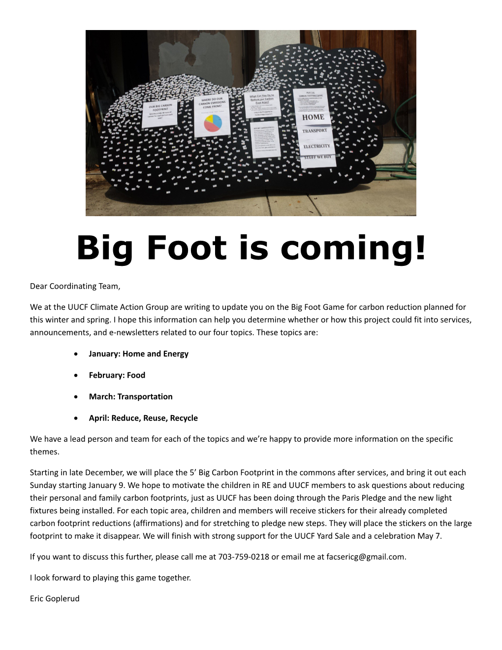 Big Foot Is Coming!