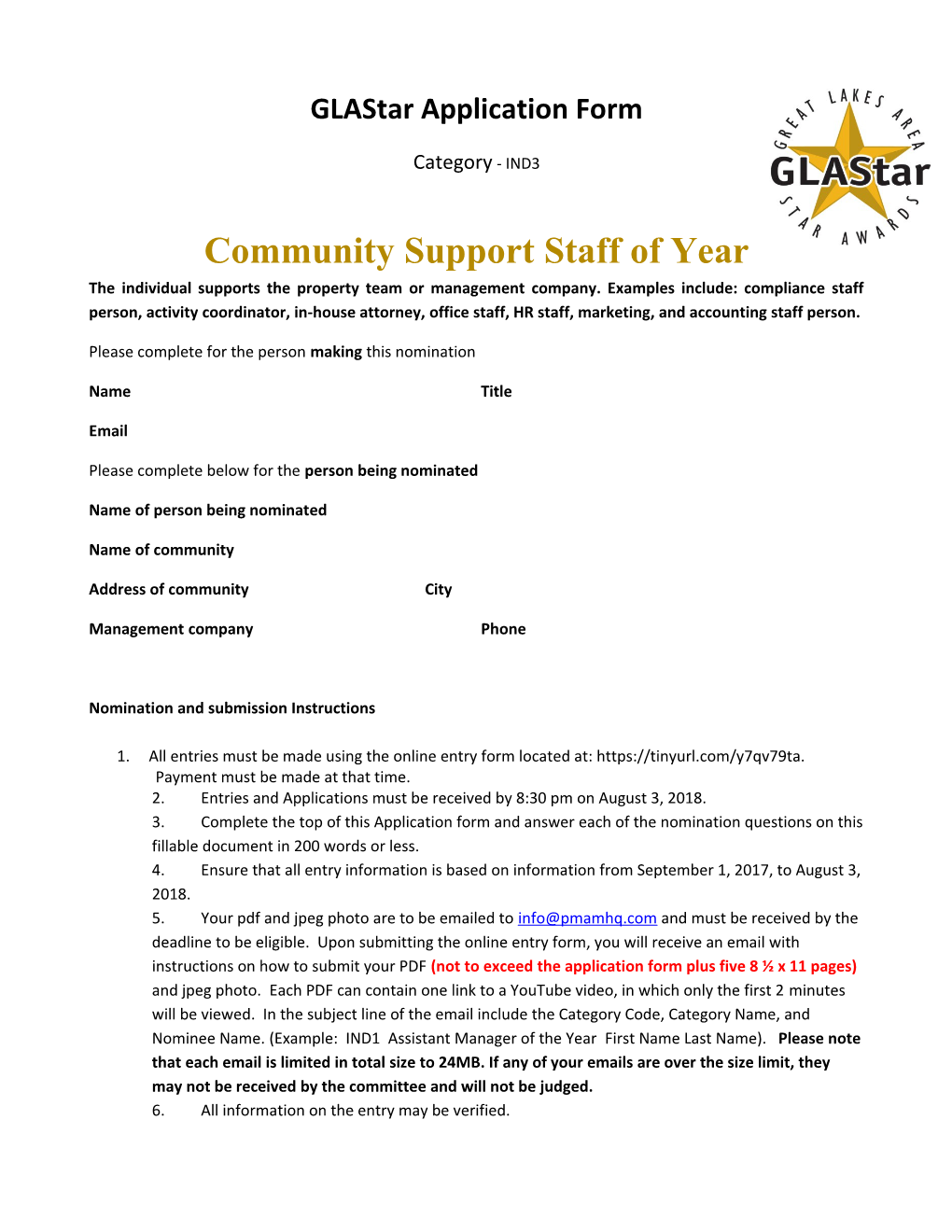 Community Support Staff of Year