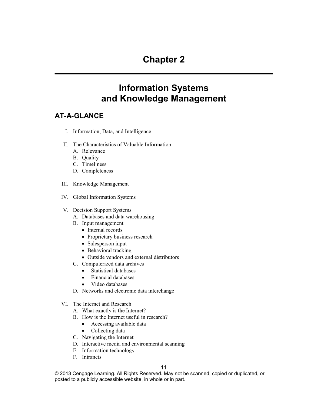Chapter Two: Information Systems and Knowledge Management 1