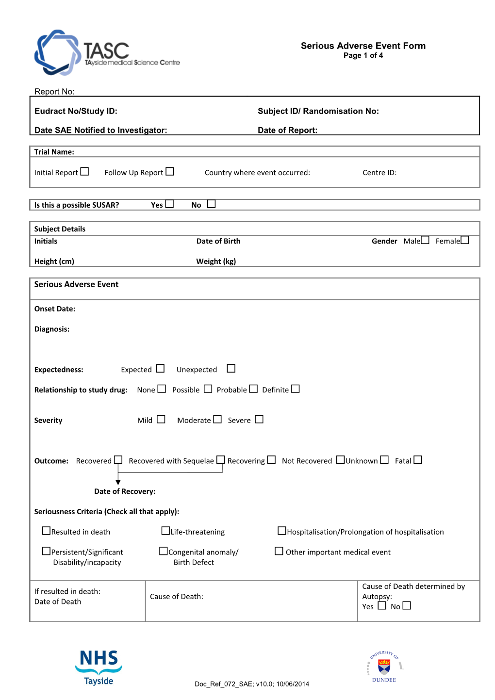 SAE Form Template 2010