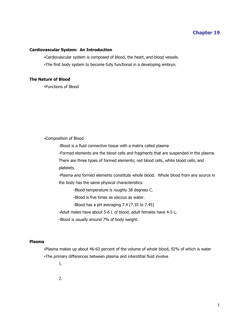 Cardiovascular System: an Introduction