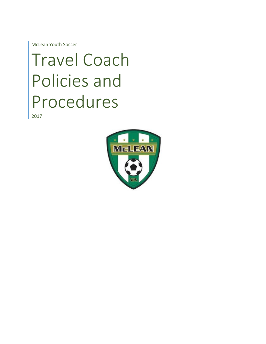 Travel Coach Policies and Procedures