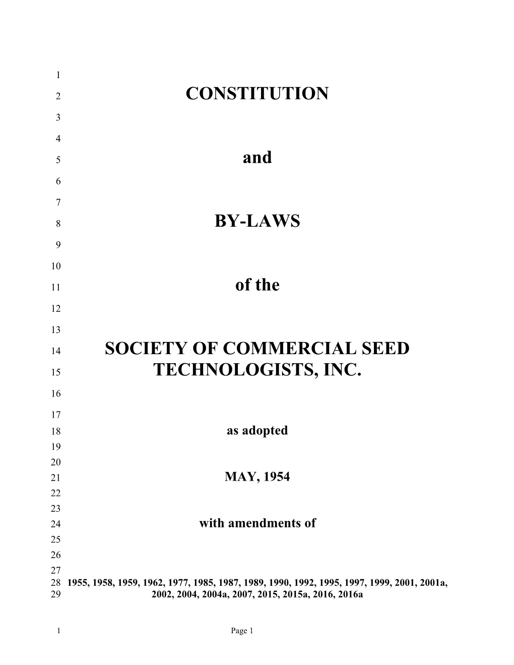 Society of Commercial Seed Technologists, Inc