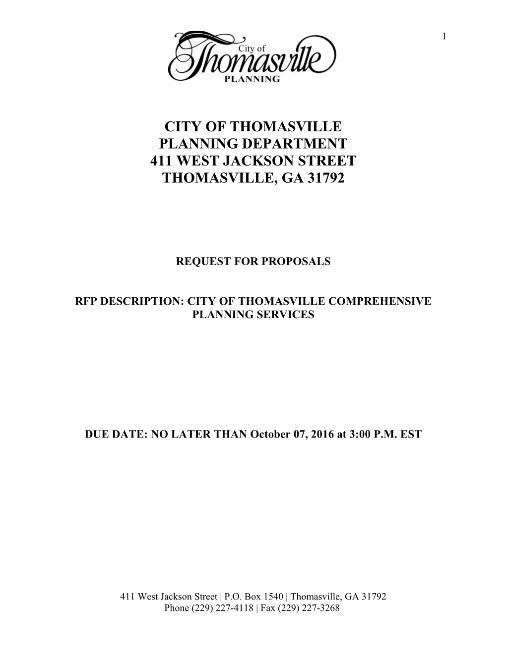 City of Thomasville