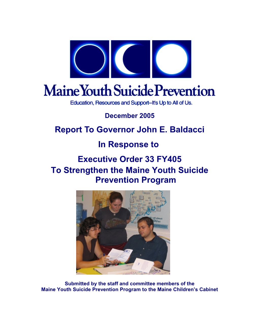 Report to Governor John E. Baldacci