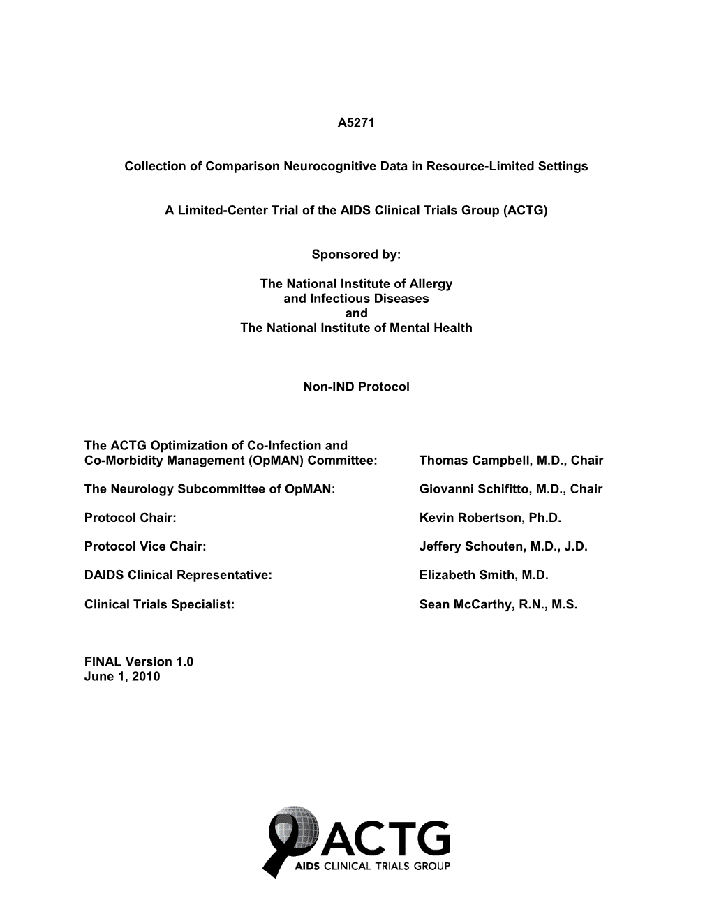 Collection of Comparison Neurocognitive Data in Resource-Limited Settings